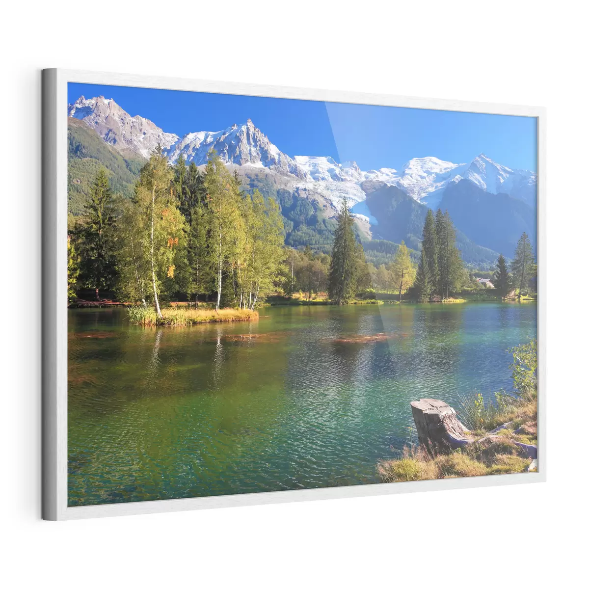 Plakat Rzeka u podnóża gór f08443