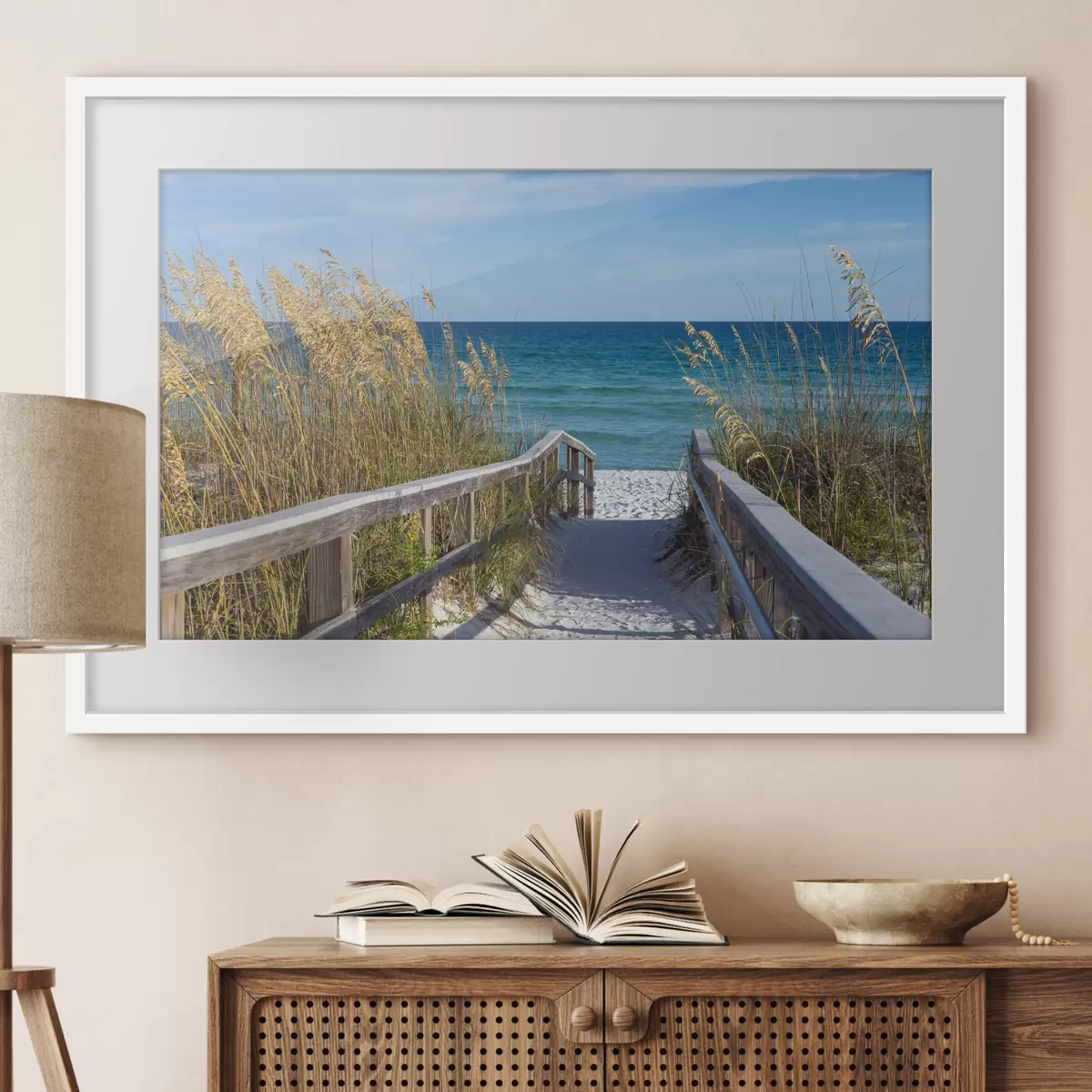Plakat Drewniany most do morza f08222