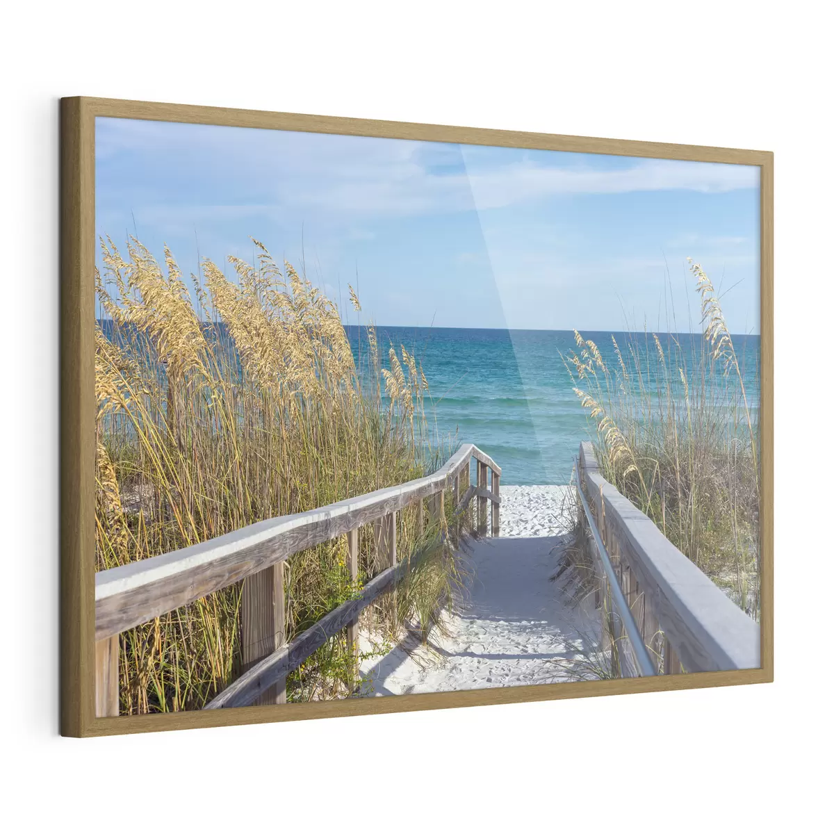 Plakat Drewniany most do morza f08222