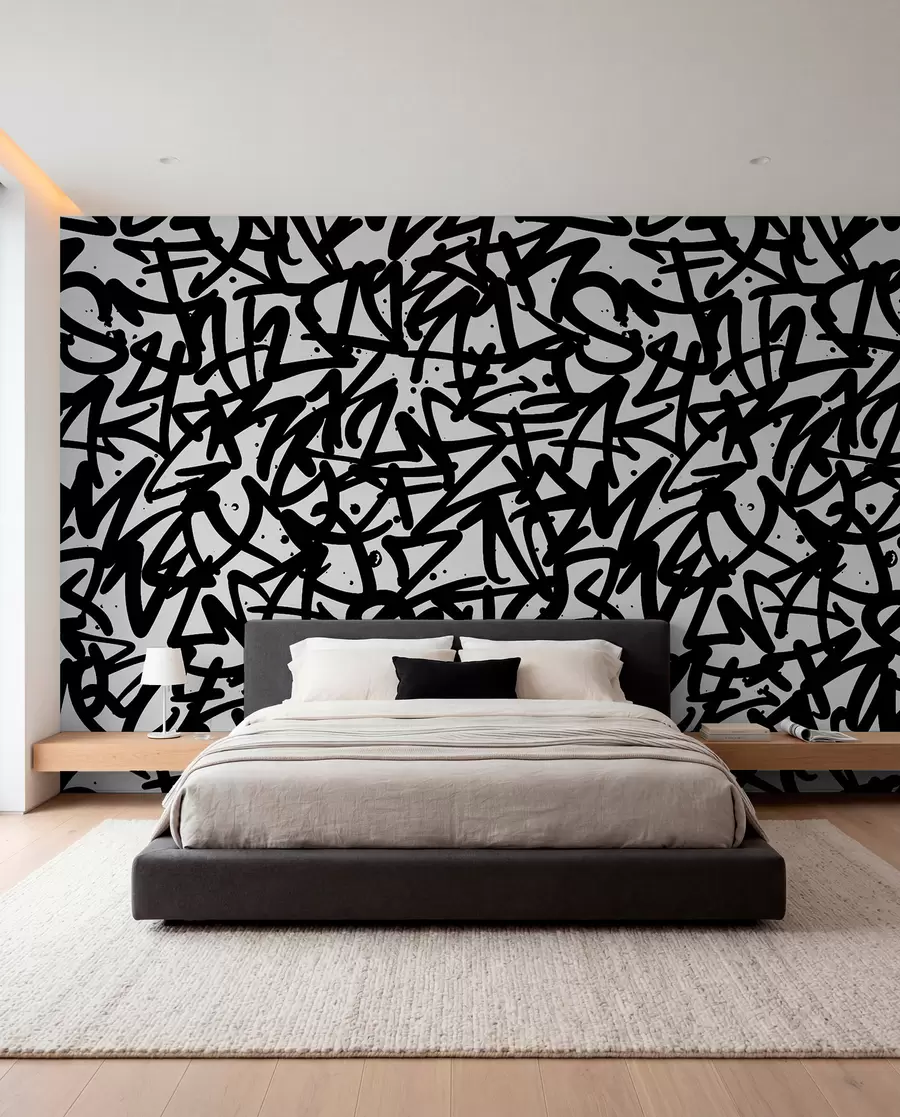 Fototapeta Graffiti Emotions: Czarny u99087v3