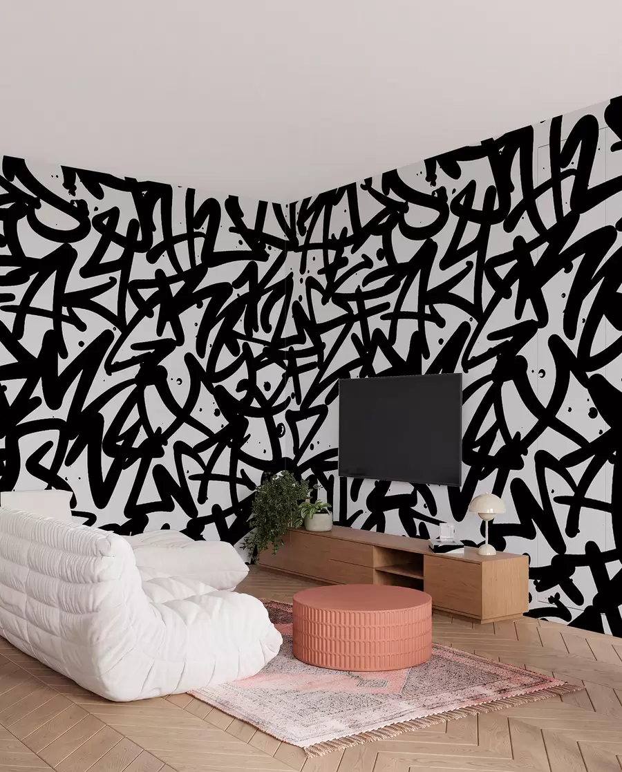 Fototapeta Graffiti Emotions: Czarny u99087v3