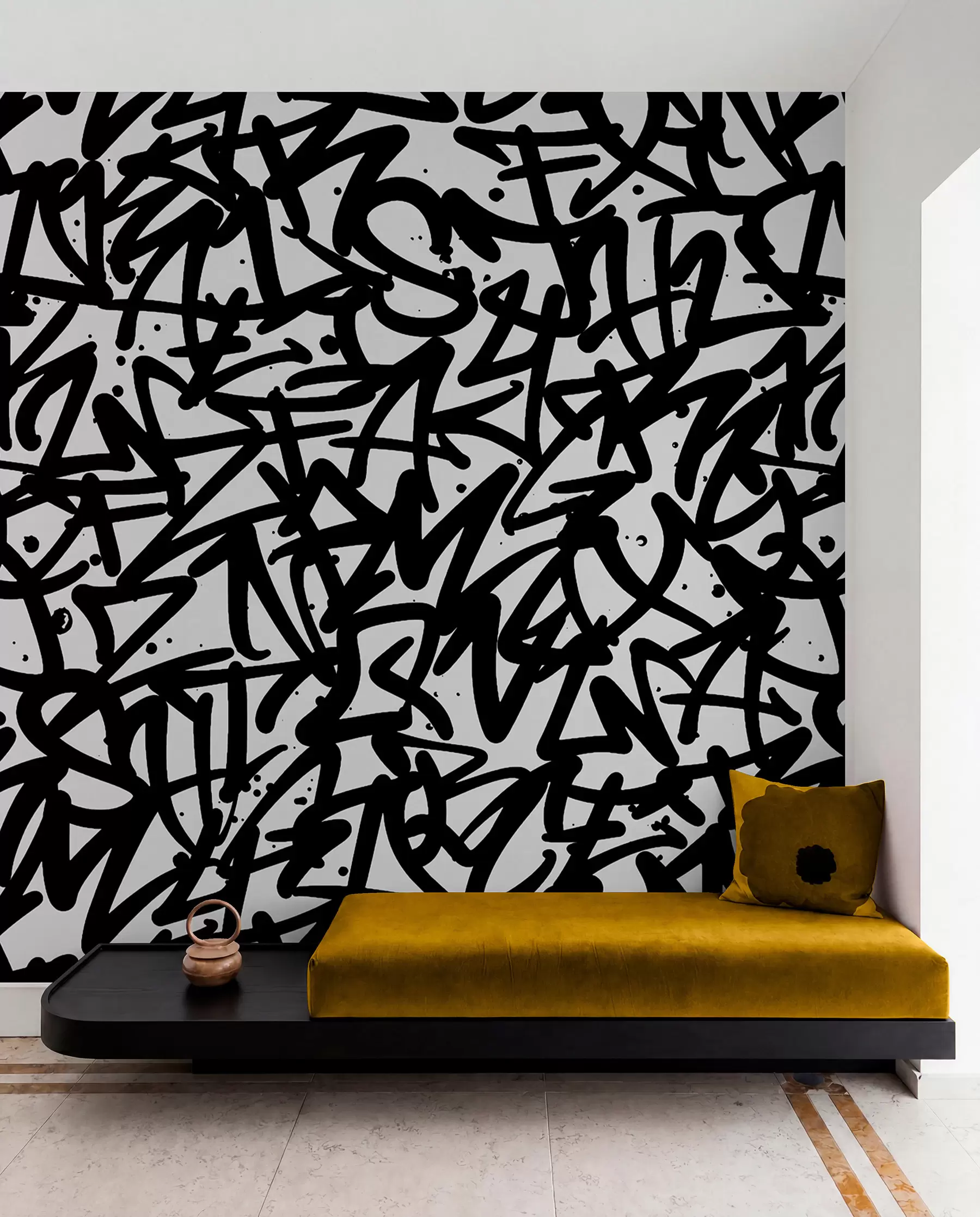 Fototapeta Graffiti Emotions: Czarny u99087v3