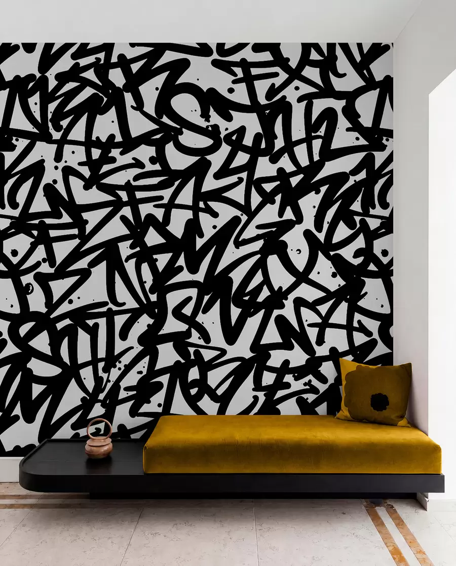 Fototapeta Graffiti Emotions: Czarny u99087v3