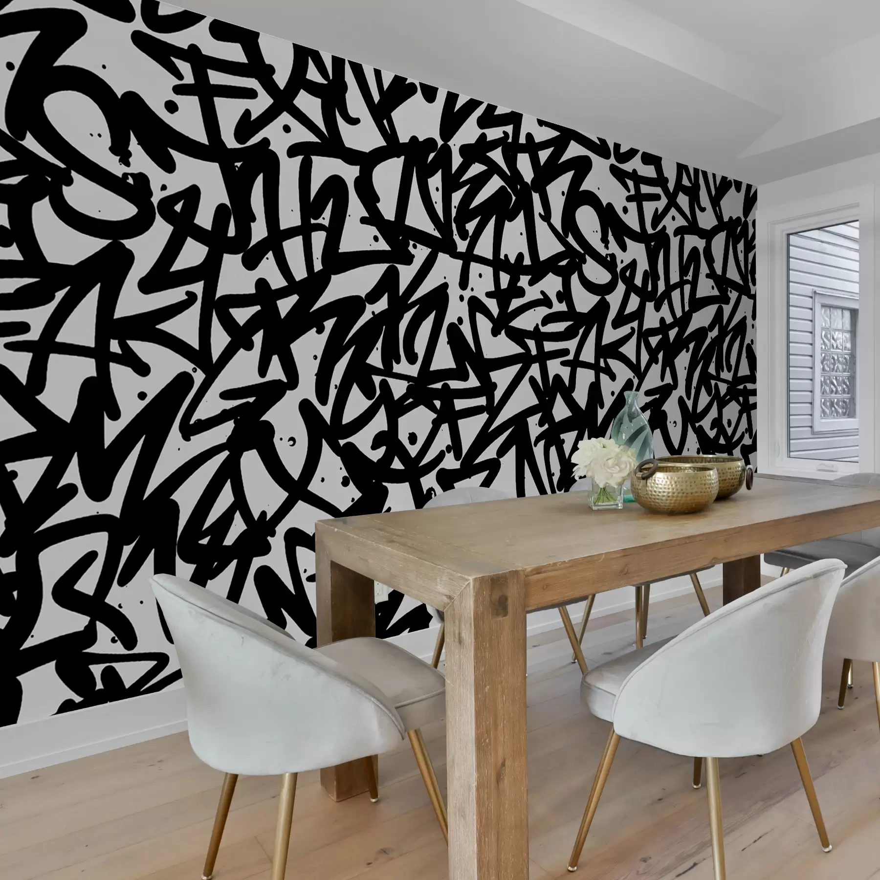 Fototapeta Graffiti Emotions: Czarny u99087v3