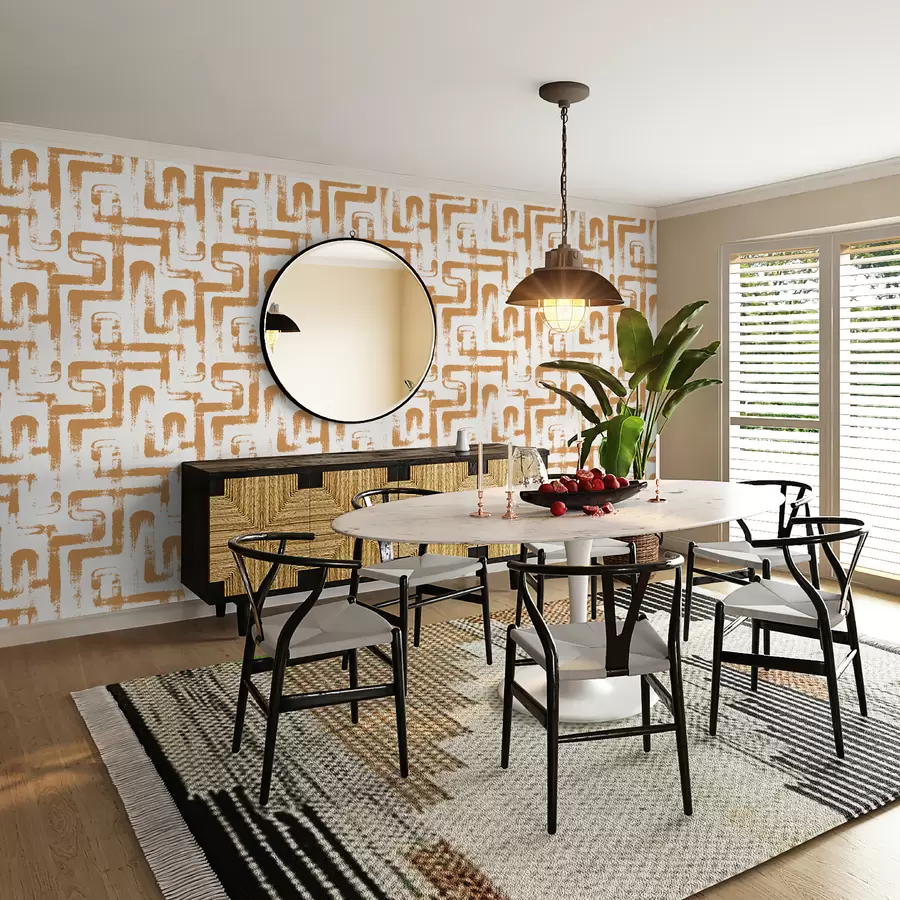 Fototapeta Magia linii: Pomarańczowy u99091v2