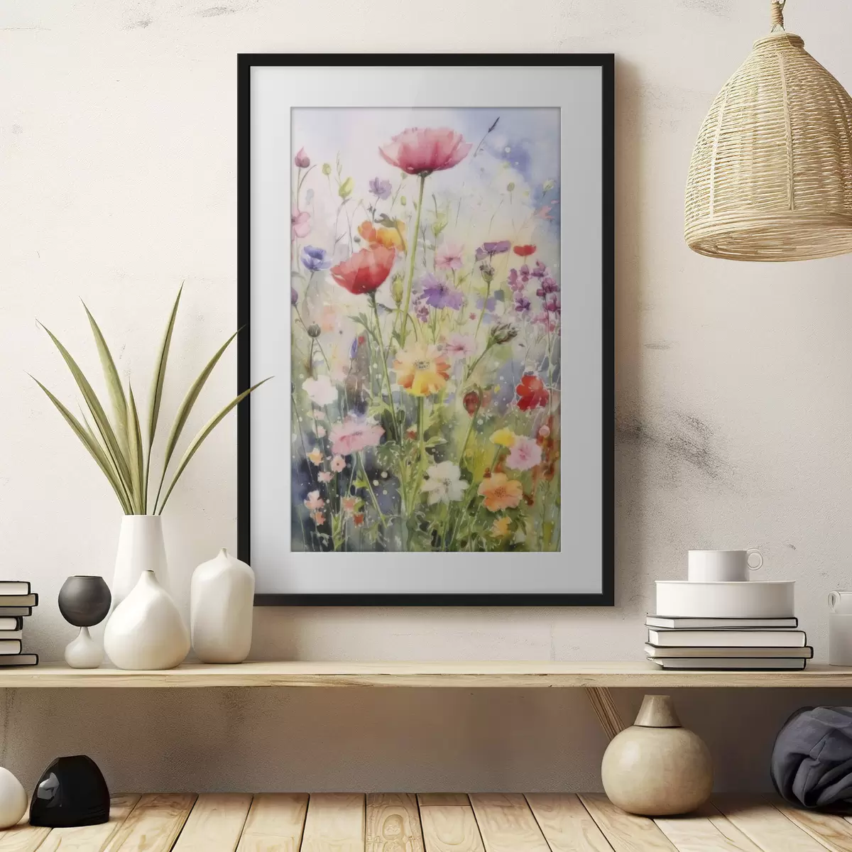 Plakat Kwiaty i pauza f33672