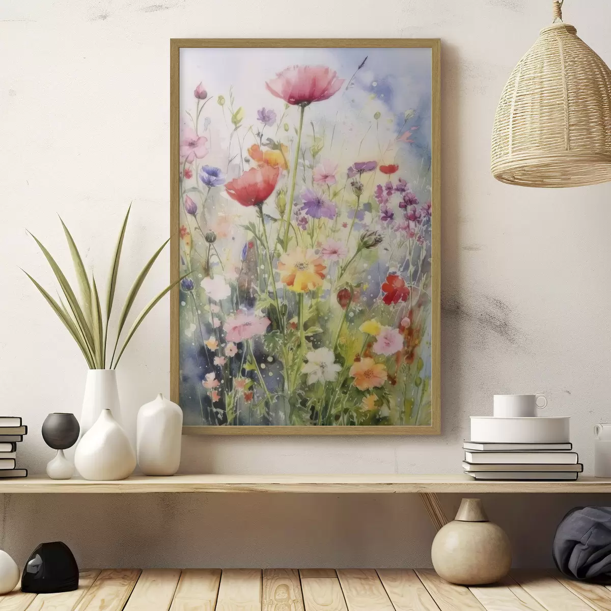 Plakat Kwiaty i pauza f33672