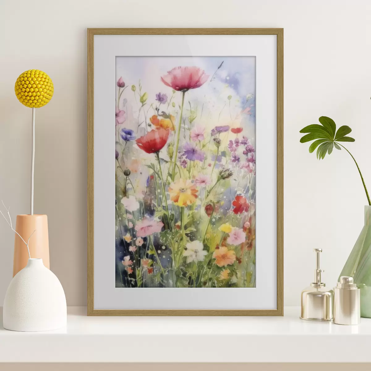 Plakat Kwiaty i pauza f33672