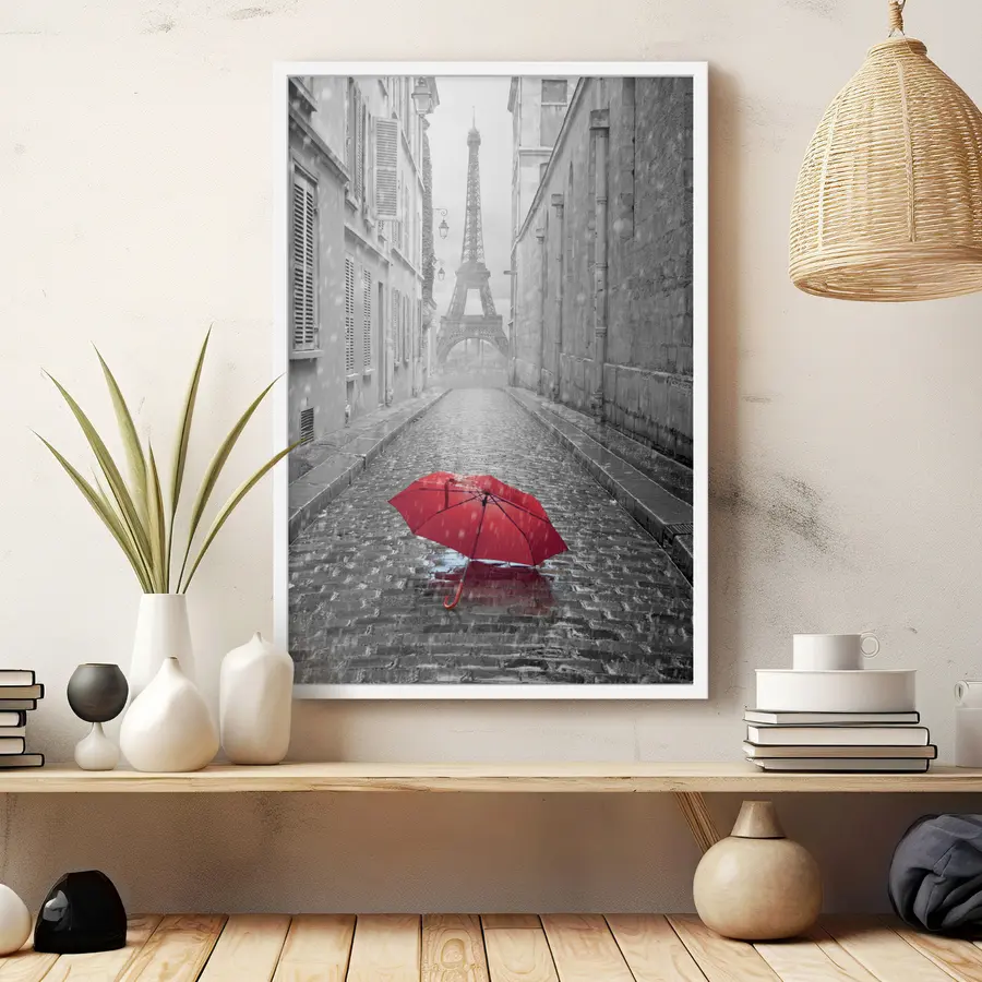 Fototapeta Widok na wieżę Eiffla z ulicy w Paryżu f33713