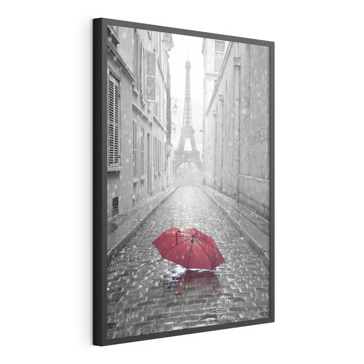 Plakat Widok na wieżę Eiffla z ulicy w Paryżu f33713