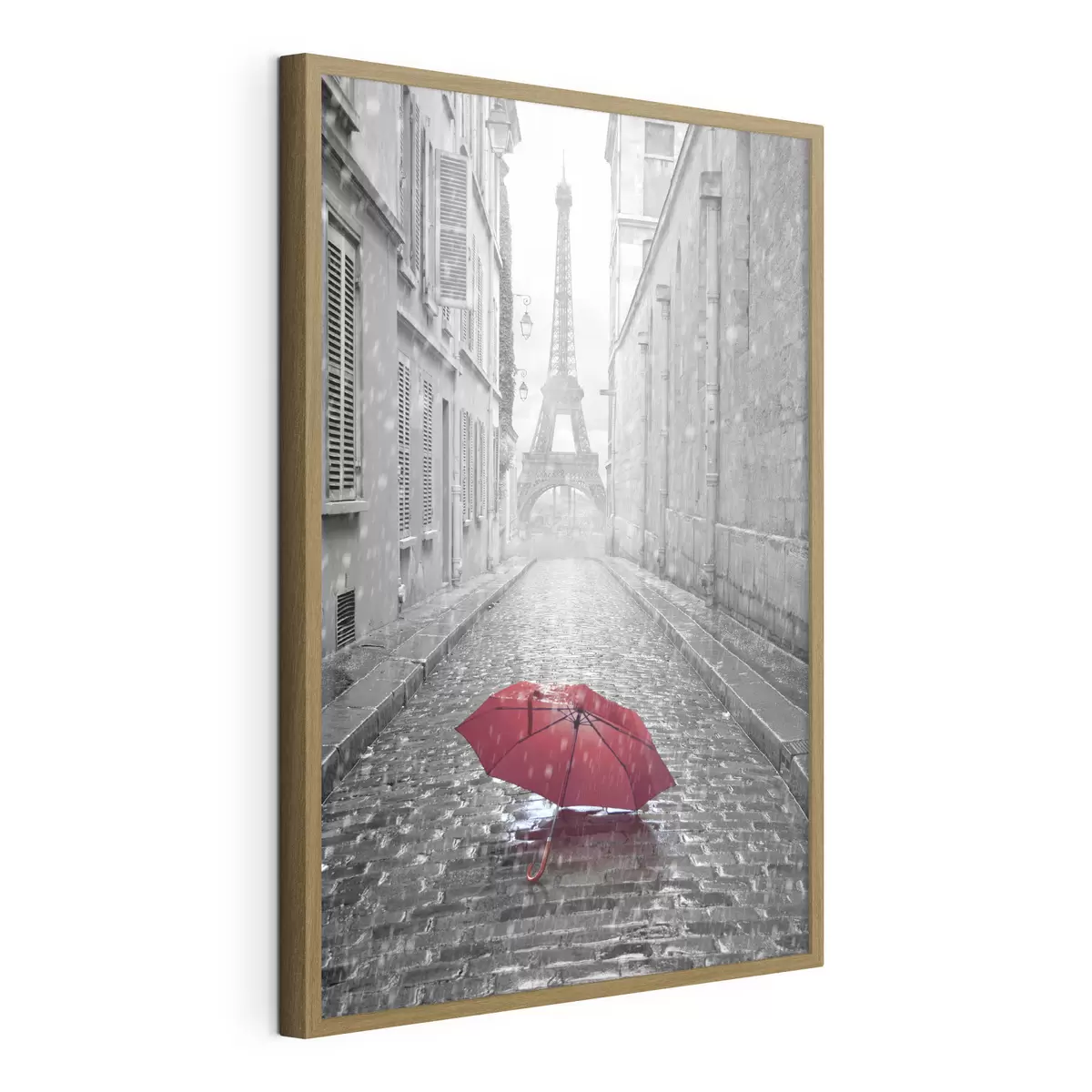 Plakat Widok na wieżę Eiffla z ulicy w Paryżu f33713