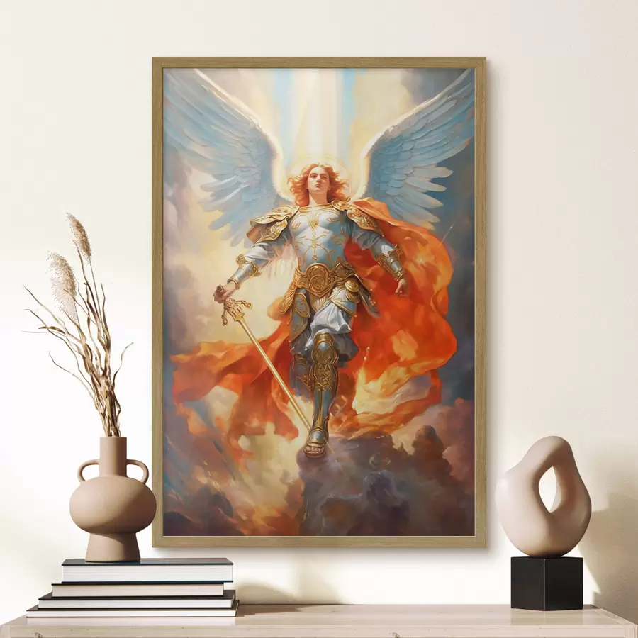 Fototapeta Graficzny i biblijny wizerunek archanioła Michała f35352