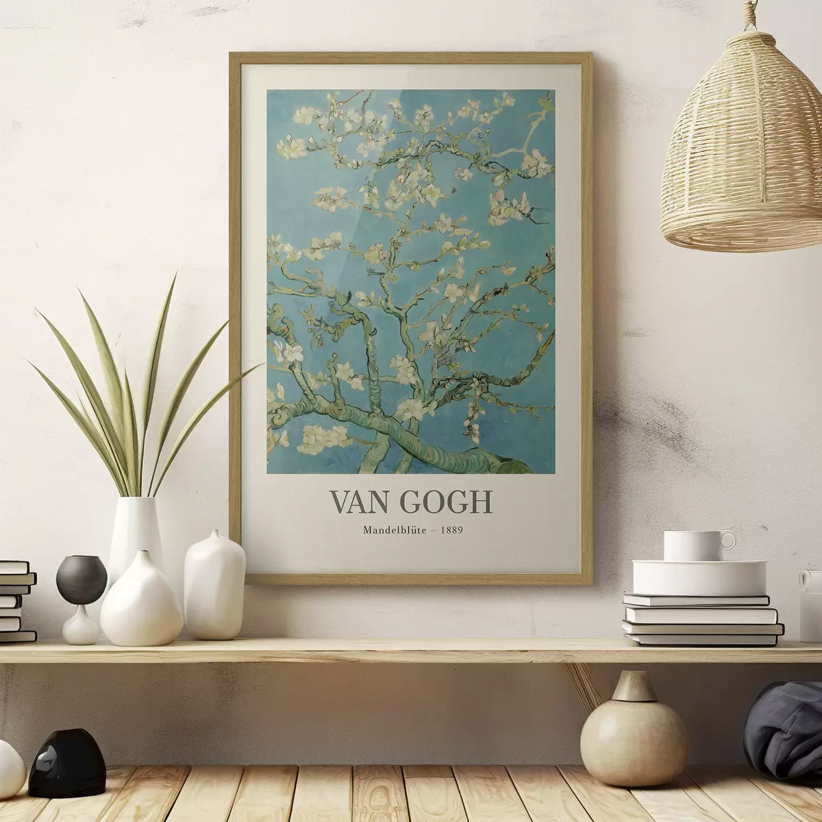 Plakat Kwitnące gałęzie migdałowca, Vincent van Gogh f35610