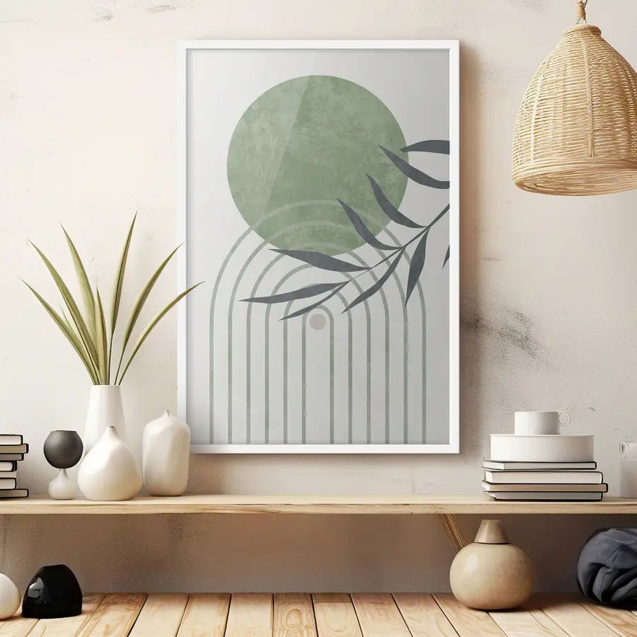 Fototapeta Abstrakcyjna geometria linii łuku i okręgu to nowoczesny trend f36421