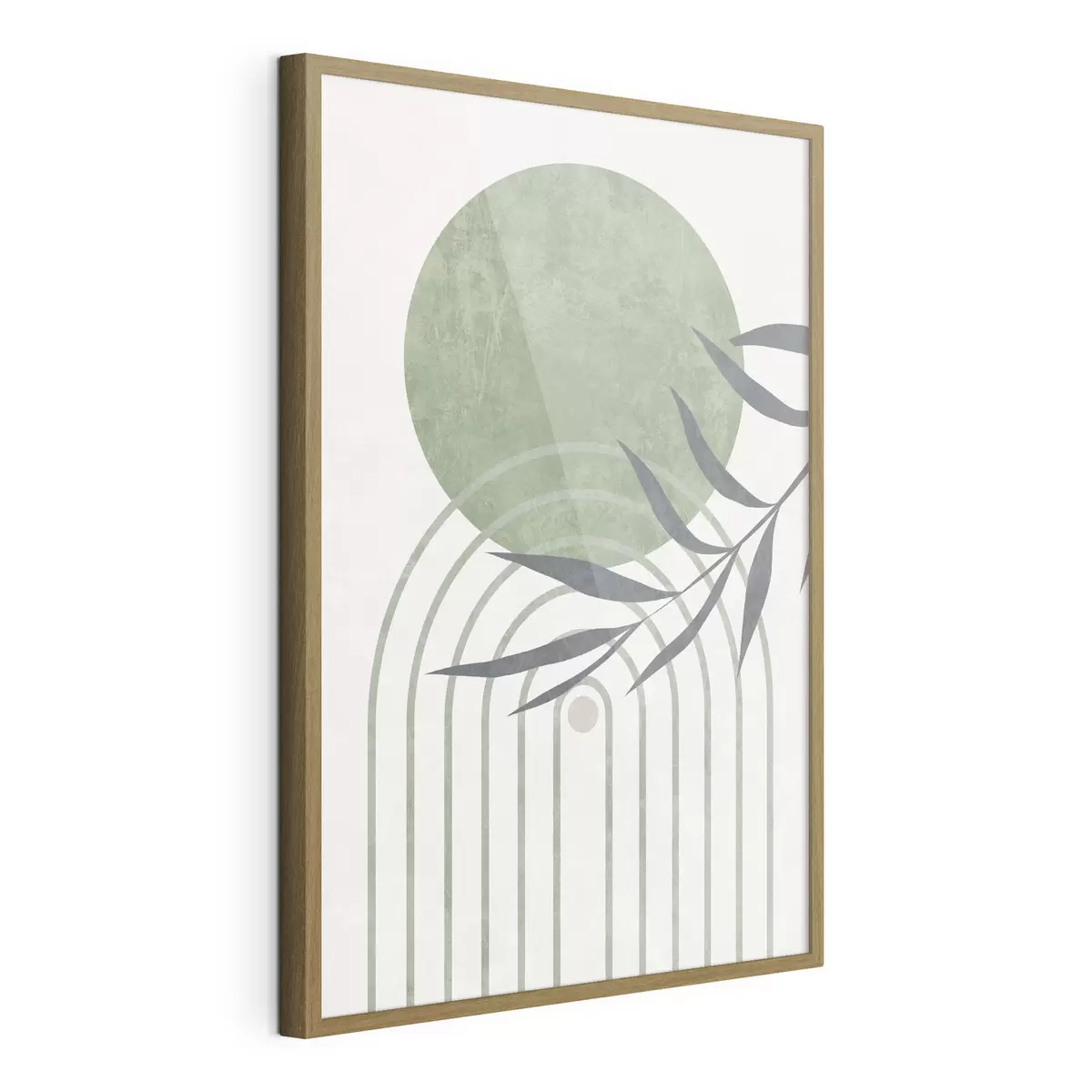 Plakat Abstrakcyjna geometria linii łuku i okręgu to nowoczesny trend f36421