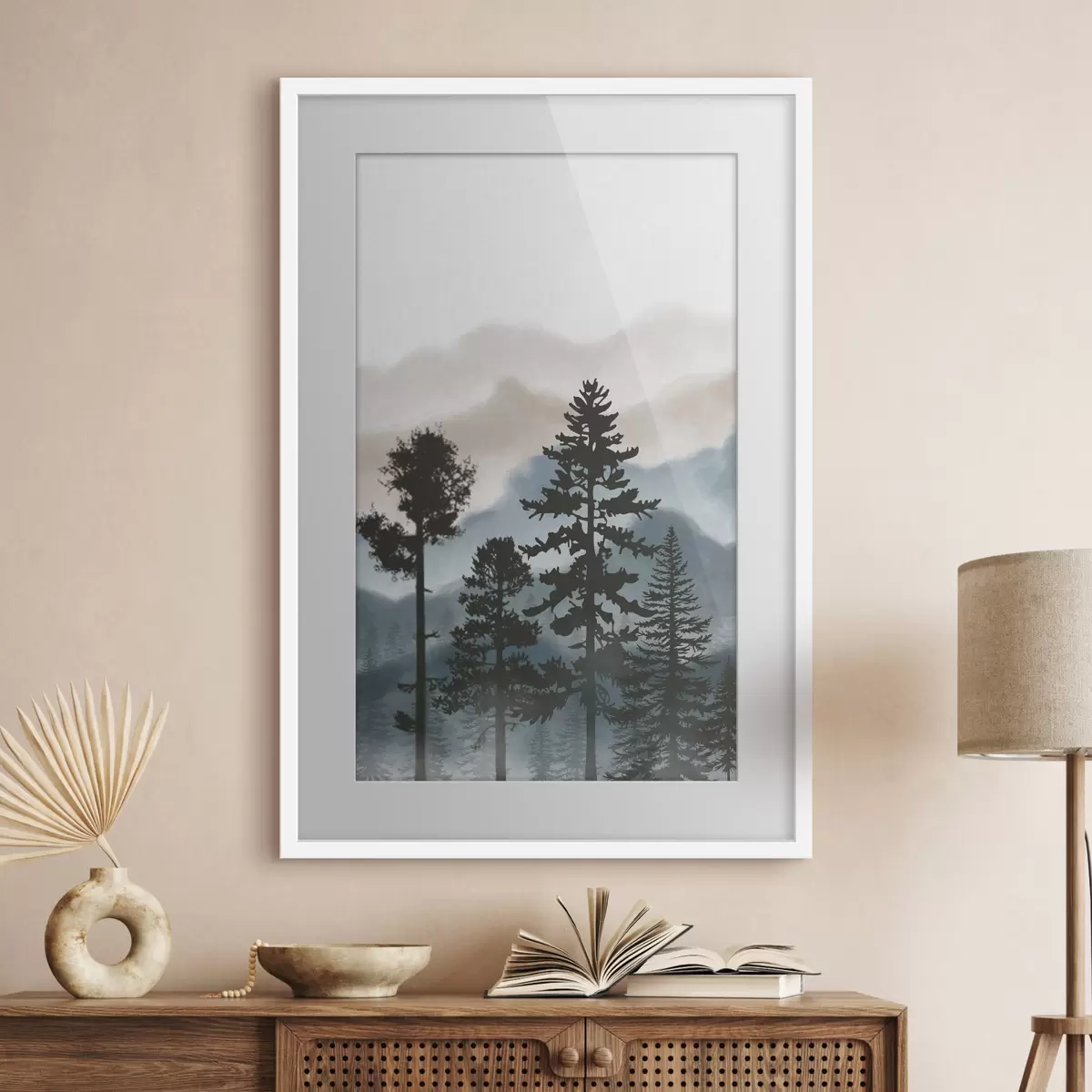 Plakat Abstrakcyjny krajobraz górski f36605
