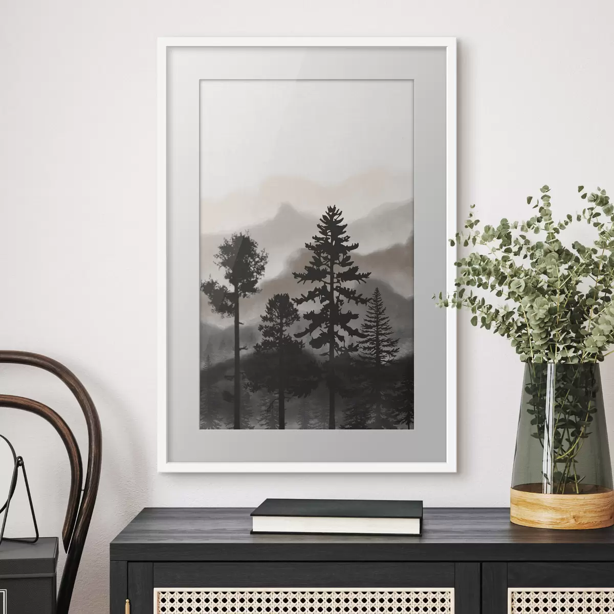 Plakat Monochromatyczne szczyty f36605v1