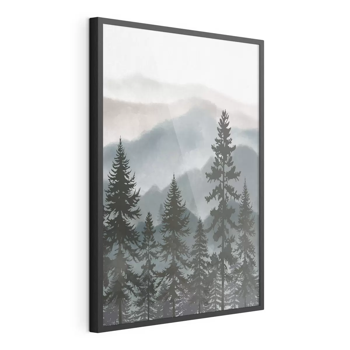 Plakat Błękitne góry, cichy las f37017