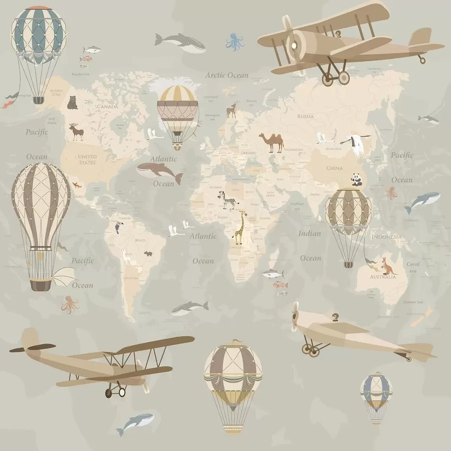 Fototapeta Mapa ze zdjęciami u36066d1