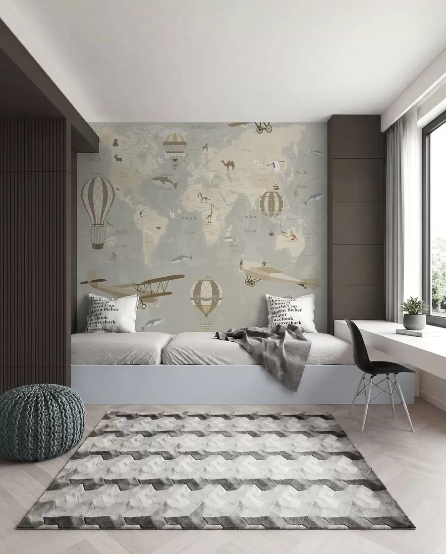 Fototapeta Mapa ze zdjęciami u36066d1