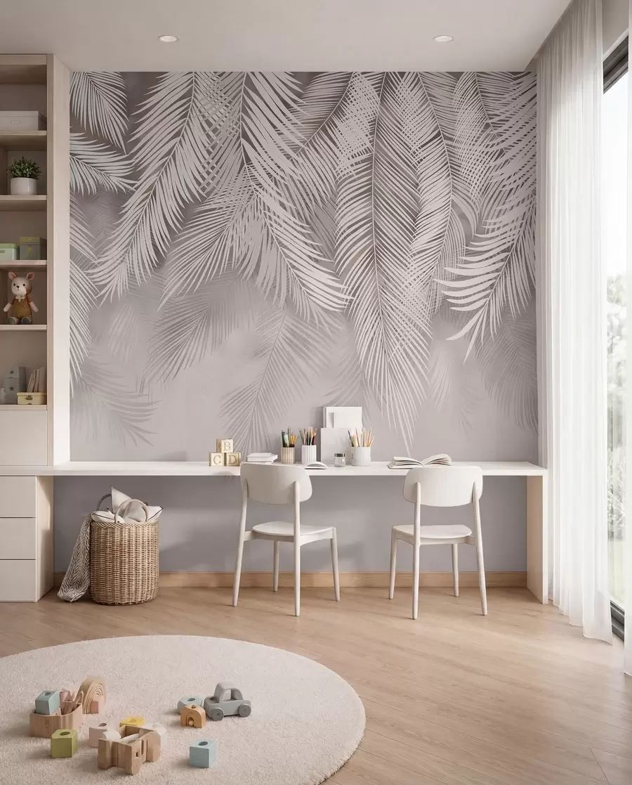 Fototapeta Zasłona różowych palm I u48556v5d1