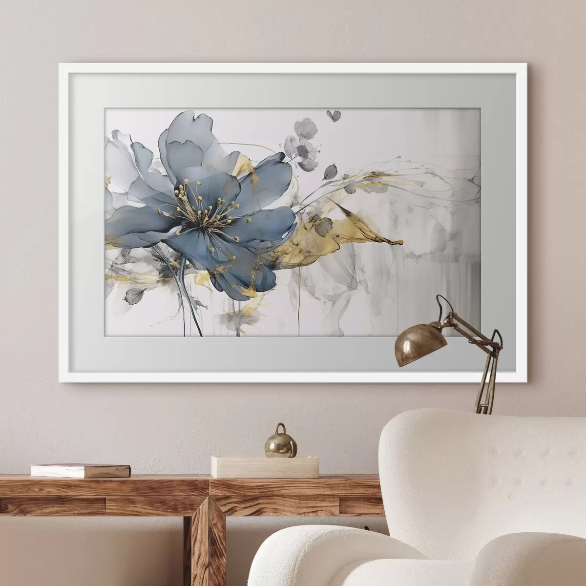 Plakat Lot błękitnych płatków f35527