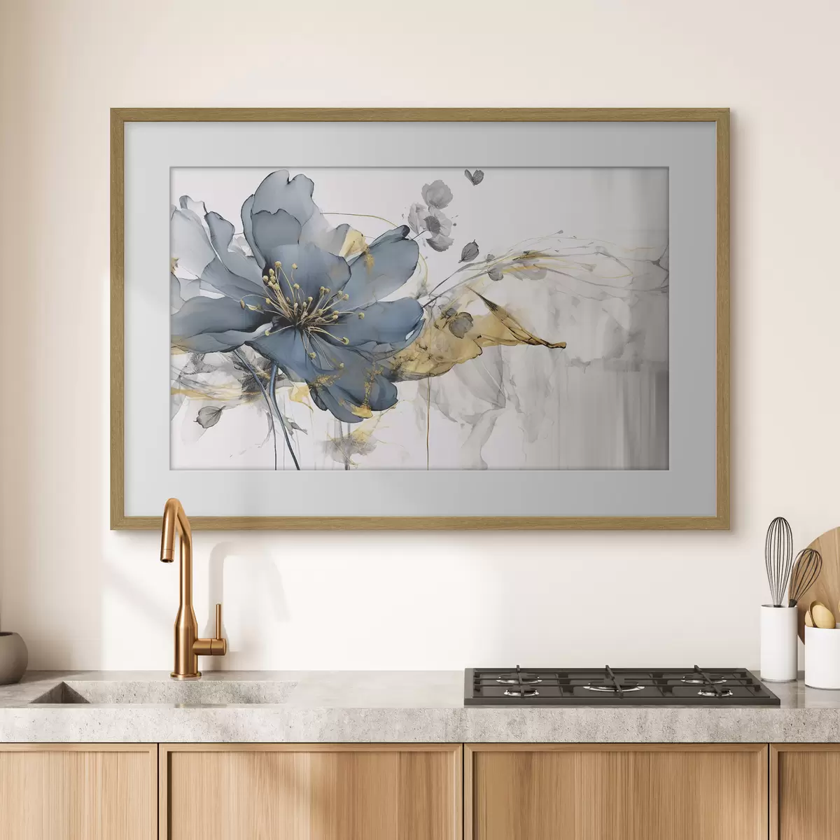 Plakat Lot błękitnych płatków f35527