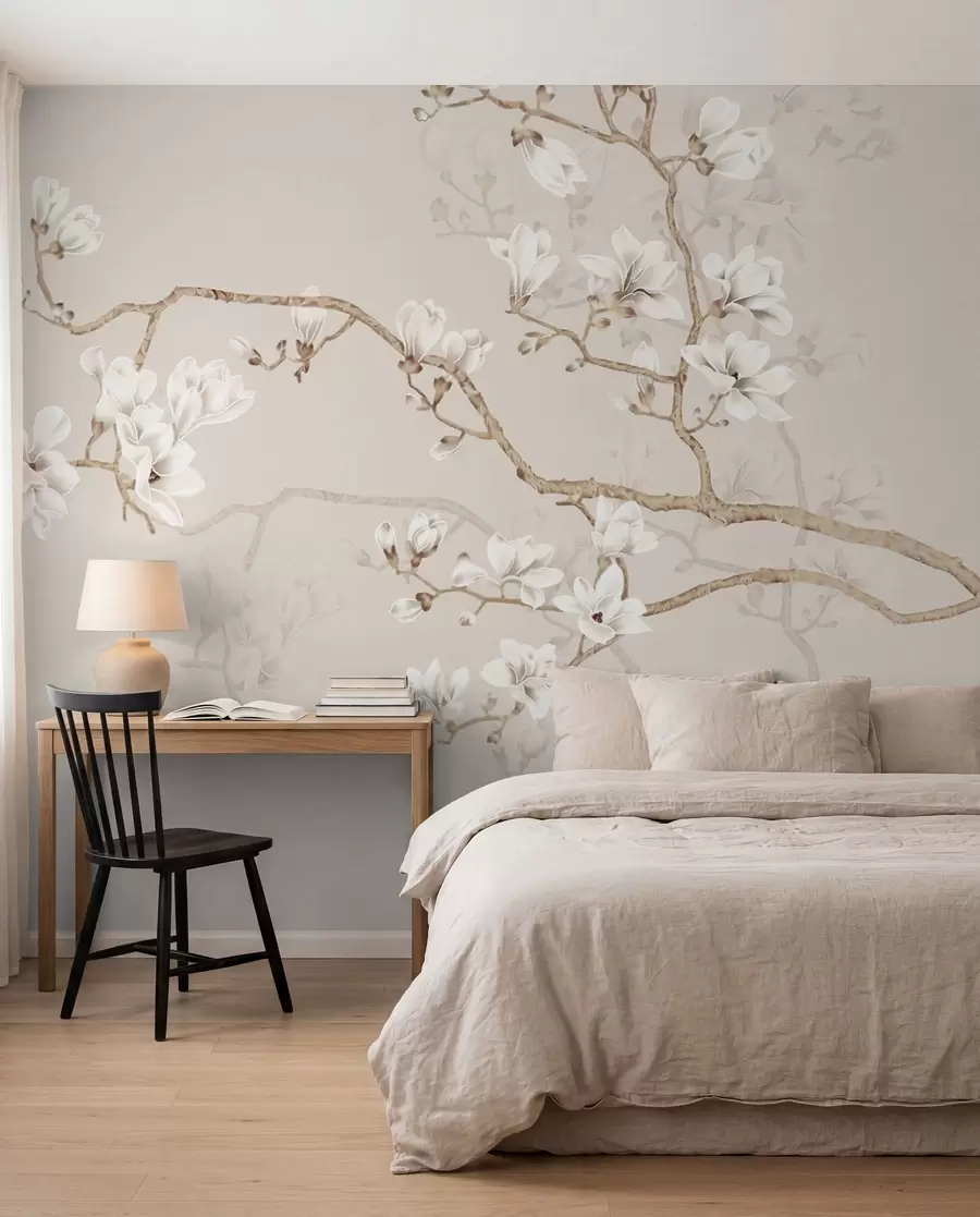 Fototapeta Drzewo magnolii w ogrodzie u25842d1