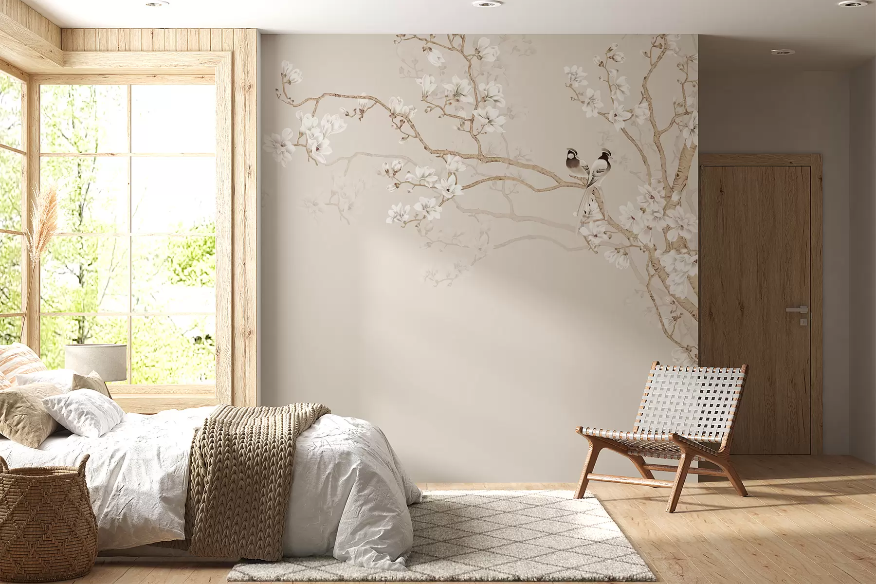Fototapeta Drzewo magnolii w ogrodzie u25842d1