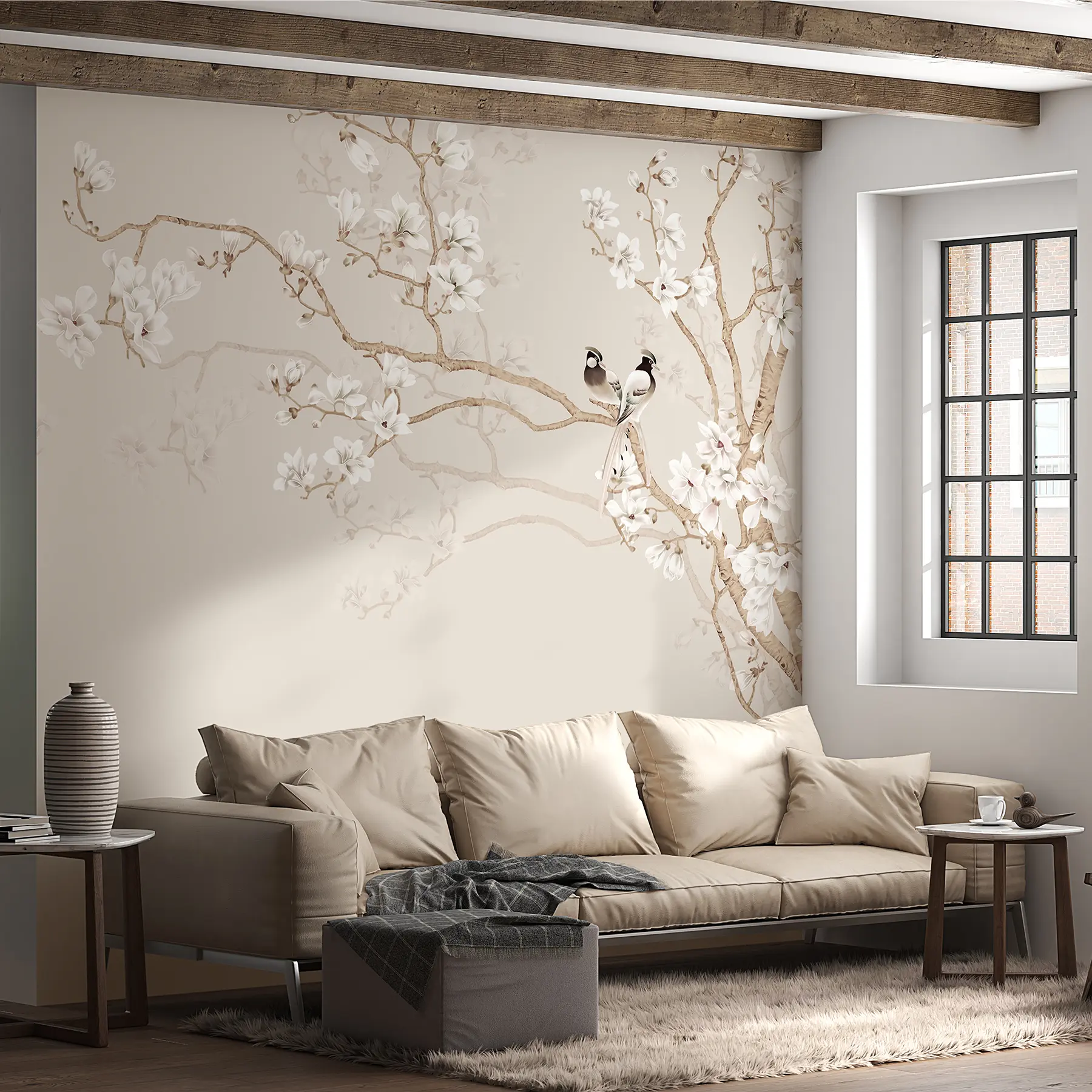 Fototapeta Drzewo magnolii w ogrodzie u25842d1