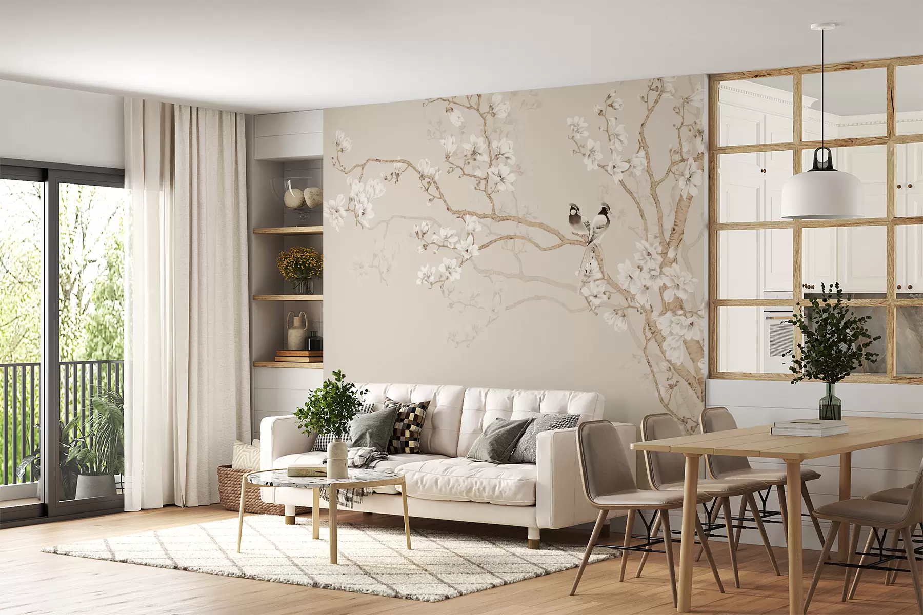 Fototapeta Drzewo magnolii w ogrodzie u25842d1