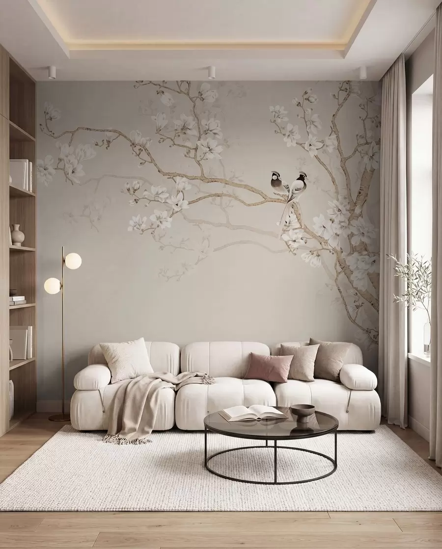 Fototapeta Drzewo magnolii w ogrodzie u25842d1