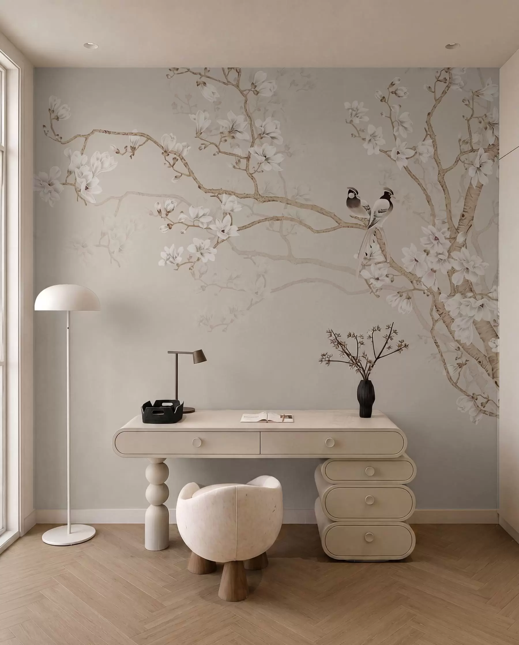 Fototapeta Drzewo magnolii w ogrodzie u25842d1