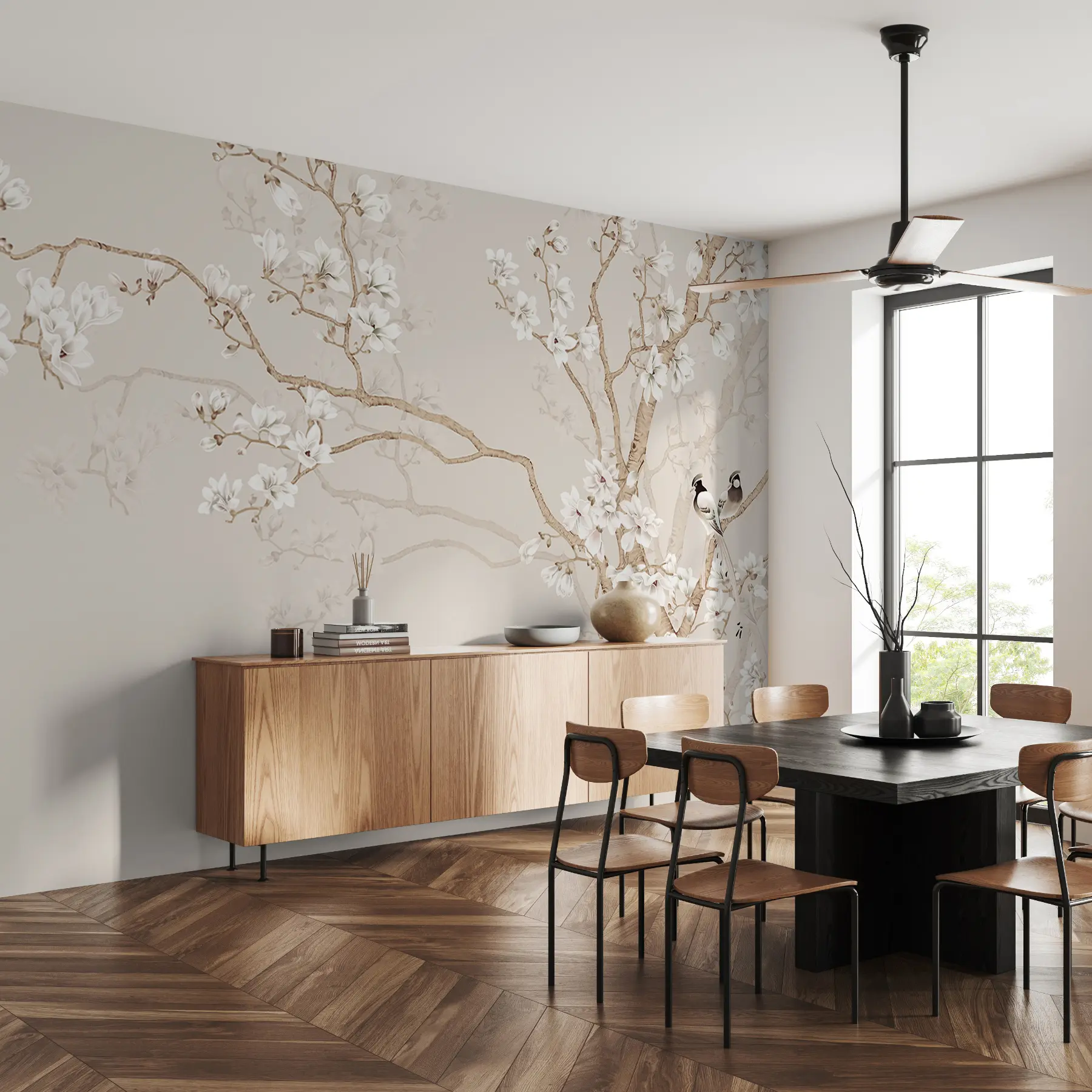 Fototapeta Drzewo magnolii w ogrodzie u25842d2