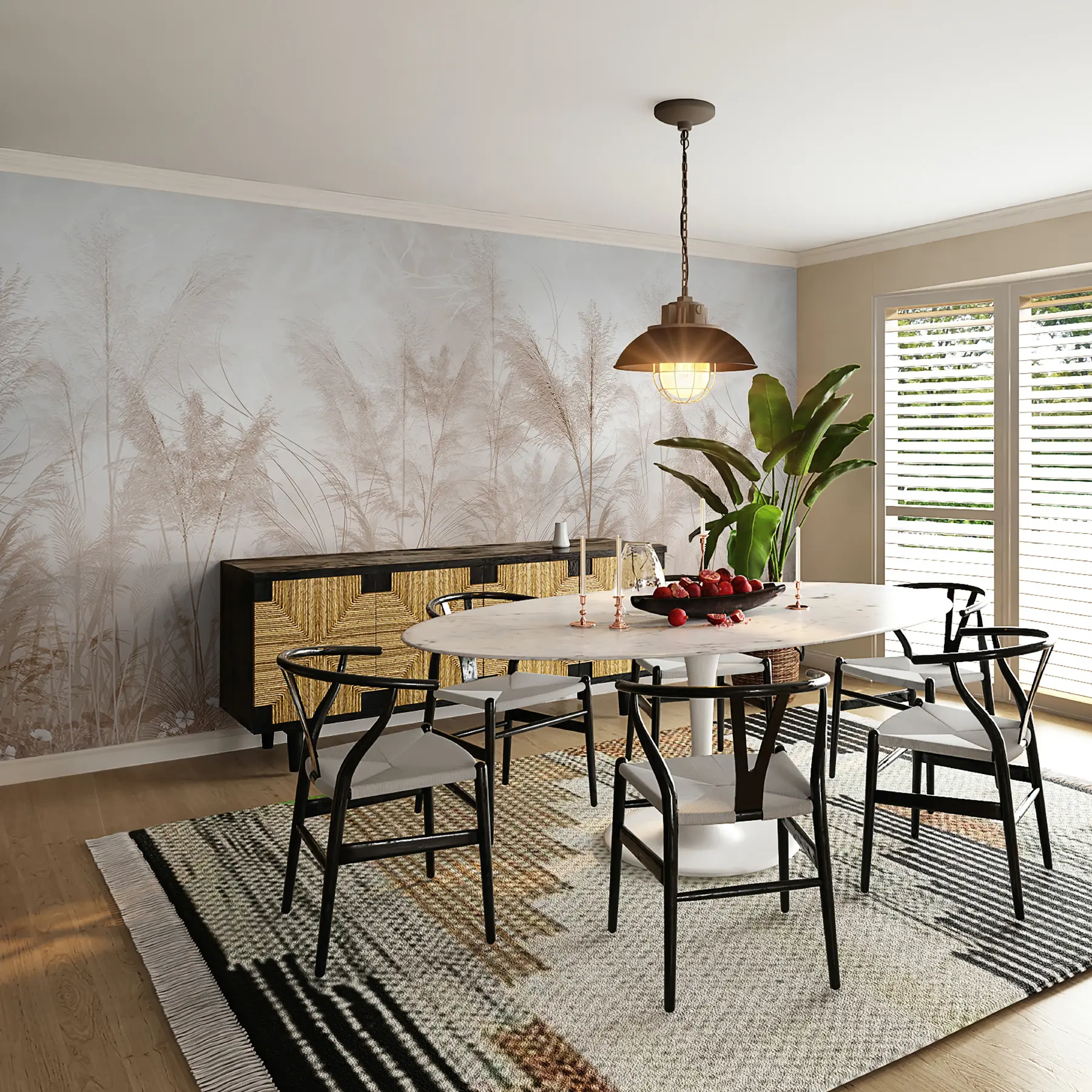 Fototapeta Wysokie rośliny w pastelowych kolorach u93903d2