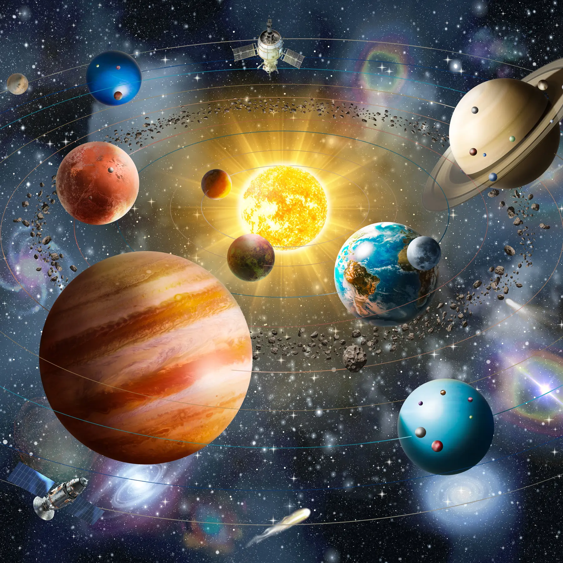 Fototapeta Fascynujący kosmos, układ słoneczny u97222d1